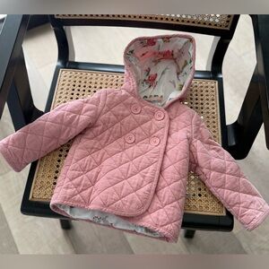 Baby Boden Pink Quilted Puffer Jacket